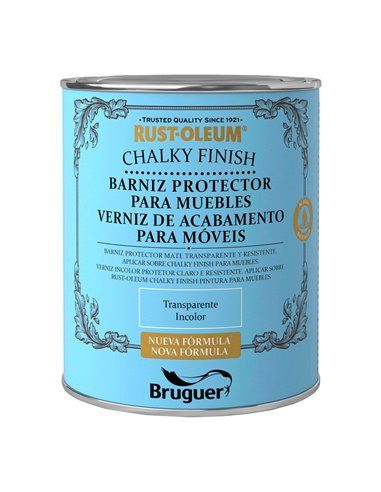 RUST-OLEUM CHALKY FINISH BARNIZ PARA MUEBLES 0,75L 5586556 BRUGUER