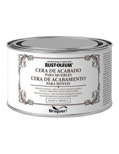 Cera para móveis branca com acabamento giz Rust-Oleum 0,4L BRUGUER