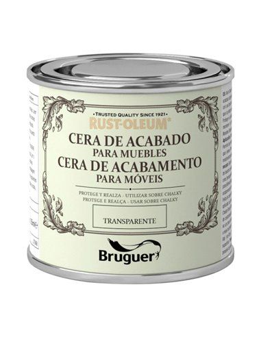 Cera Transparente para Móveis Rust-Oleum com Acabamento Giz 0,125L BRUGUER