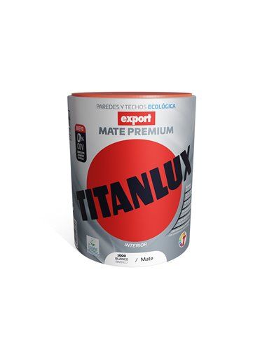 PINTURA VINÍLICA LAVABLE EXPORT BLANCO DECORACIÓN   750ml TITANLUX F31110034