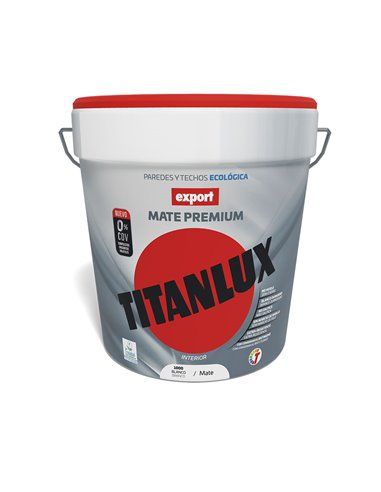 PINTURA VINÍLICA LAVABLE EXPORT BLANCO DECORACIÓN   4l TITANLUX F31110004