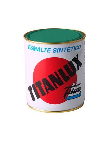 ESMALTE SINTÉTICO VERDE HIERBA BRILLANTE 750ml TITANLUX 001051434