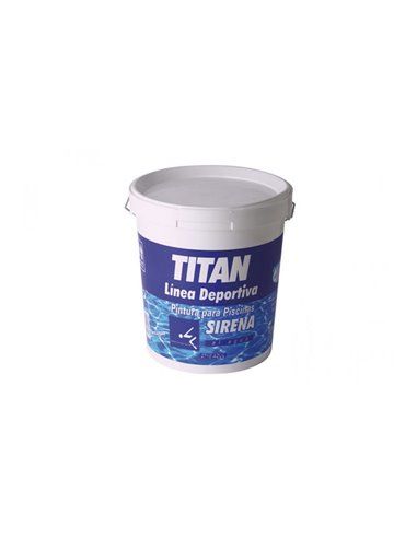 PINTURA PISCINAS SIRENA AL AGUA MATE AZUL 4l TITAN 183271004