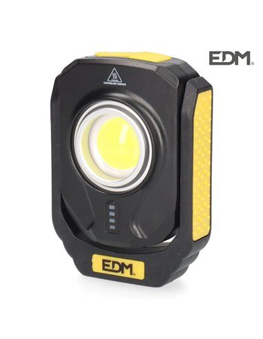 LINTERNA 1 LED 10W 900lm COMPACT RECARGABLE. BASE MAGNETICA. EDM