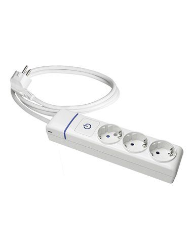 Base Múltipla com Tomadas 3 t/tl + Interruptor Luminoso Cabo 1,5m 8013PIL Solera