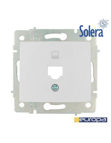 TAPA + CHASIS PARA TOMA DE DATOS RJ45 S.EUROPA SOLERA