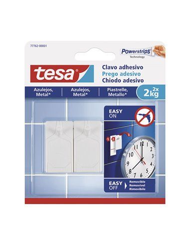 CLAVO ADHESIVO PARA AZULEJOS HASTA 2kg TESA