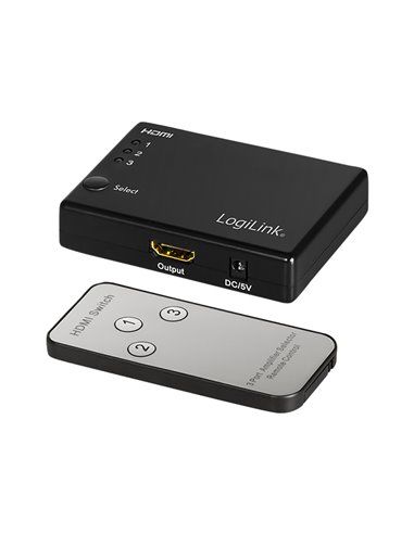 CONMUTADOR HDMI DE 3 PUERTOS, 1080P / 60HZ LOGILINK