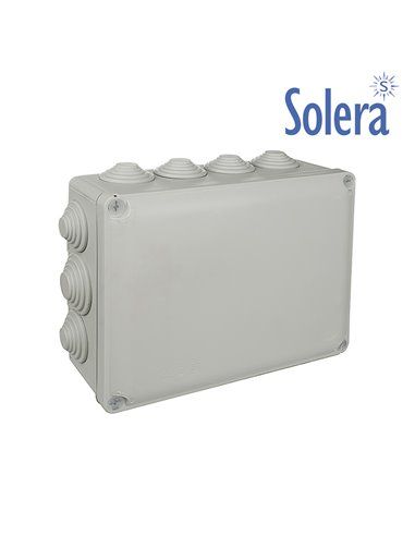 CAJA CUADRADA ESTANCA 220X170X80MM CON TORNILLOS SOLERA (RETRACTILADO)