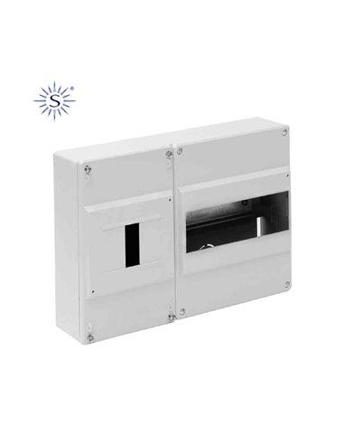 CAJA PARA DISTRIBUCIÓN 1ICP+5 ELEMENTOS BLANCO 120X140X58MM SOLERA (RETRACTILADO)