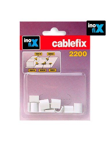 ENLACES RECTO PARA CABLEFIX 2200 (BLISTER 10 UNID) INOFIX