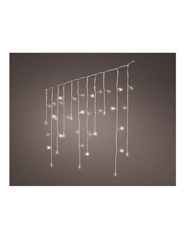 CORTINA LED ICICLE LIGHTS PARPADEANTE 5,8m 240 LEDS LUZ CALIDA