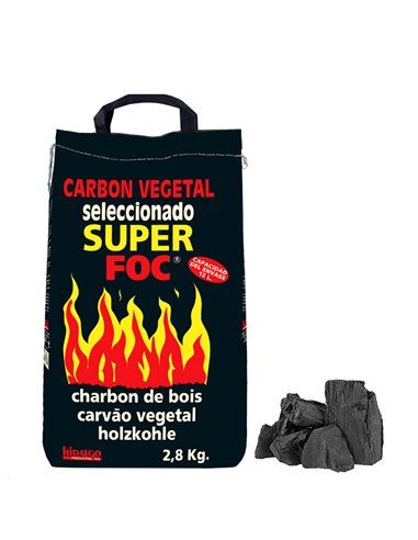 BOLSA CARBÓN VEGETAL 2,8kg SUPERFOC