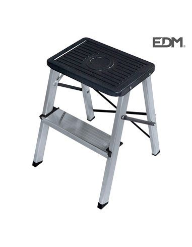 TABURETE ALUMINIO 2 PELDAÑOS SEGUN UNE EN 14183 EDM