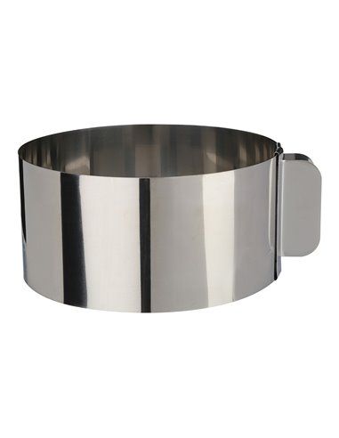 Molde de chapeamento extensível em inox ø16cm a 30cm