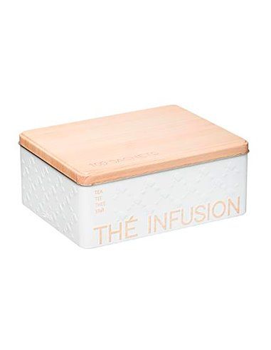 CAJA METALICA PARA INFUSIONES PARA 100UD MOD.SCANDI NATURE