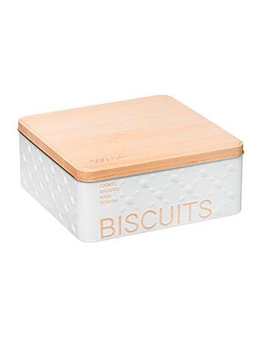 CAJA METALICA PARA GALLETAS 500GR MOD.SCANDI NATURE