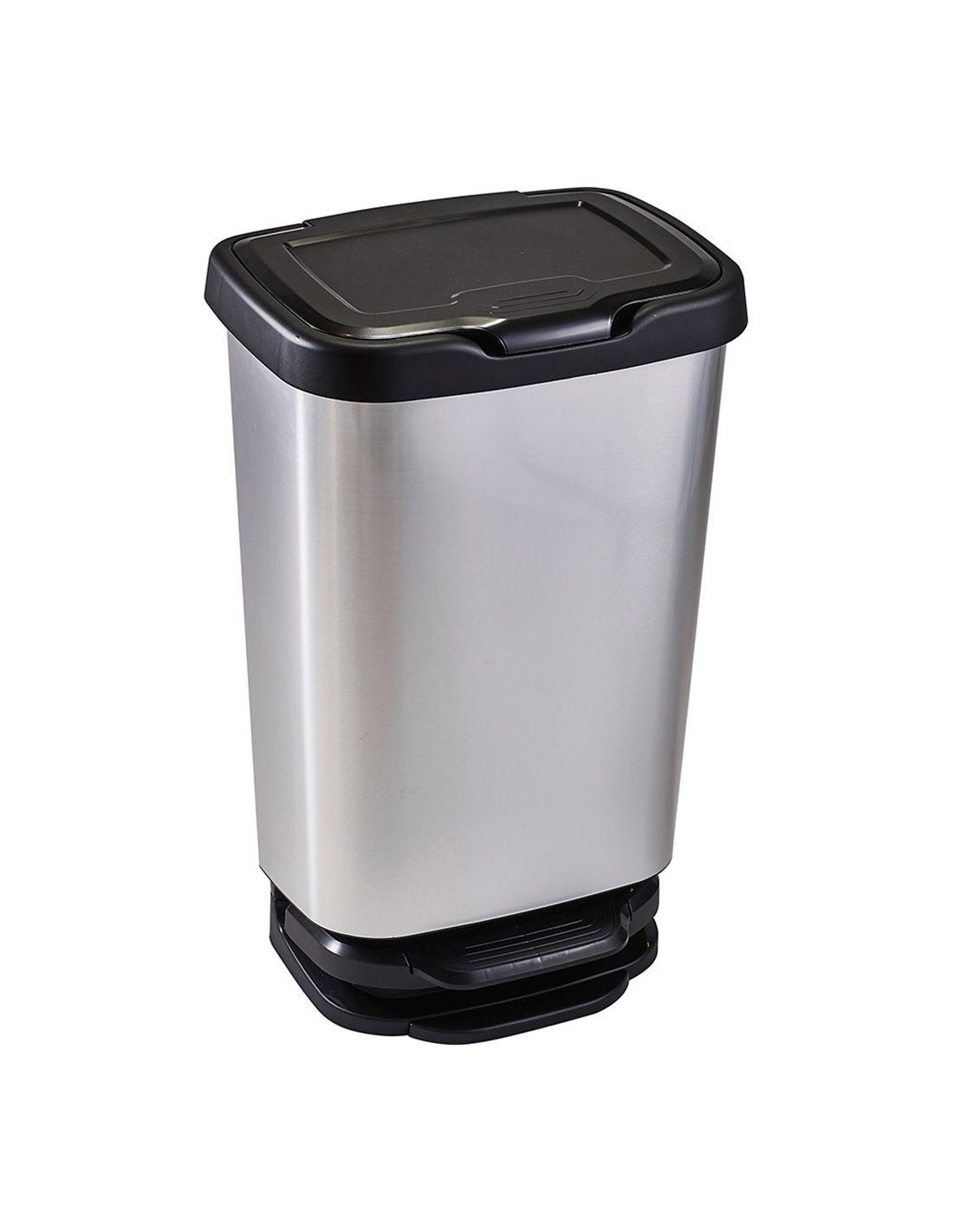  Les Collectors - Kitchen Pedal Bin - Stainless Steel - Large  Capacity 40 L, Metal, Noire, 40 L : Home & Kitchen