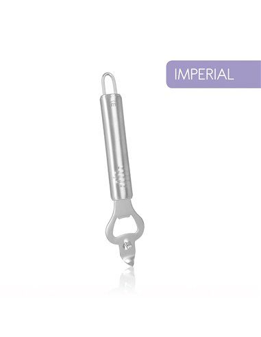 Abridor de garrafas de aço inoxidável "Imperial" com chave de fenda 233237000 Metaltex