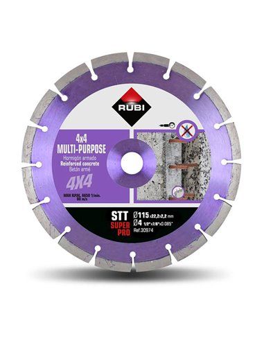 Disco diamantado Superpro 30974 RUBI 115mm STT