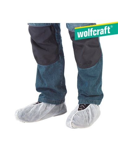 Protetores de sapato brancos Wolfcraft (pacote 2 pares) (4877000)