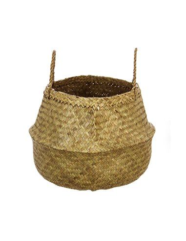 CESTA DE MIMBRE NATURAL PLEGABLE 43.5X29CM