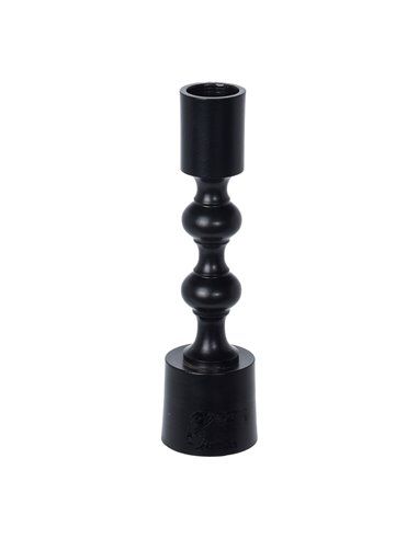 Candelabro Vertical Preto 16cm