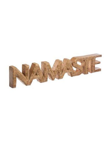 Madeira de Manga Decorativa 'Namaste' 54x3,5x10cm