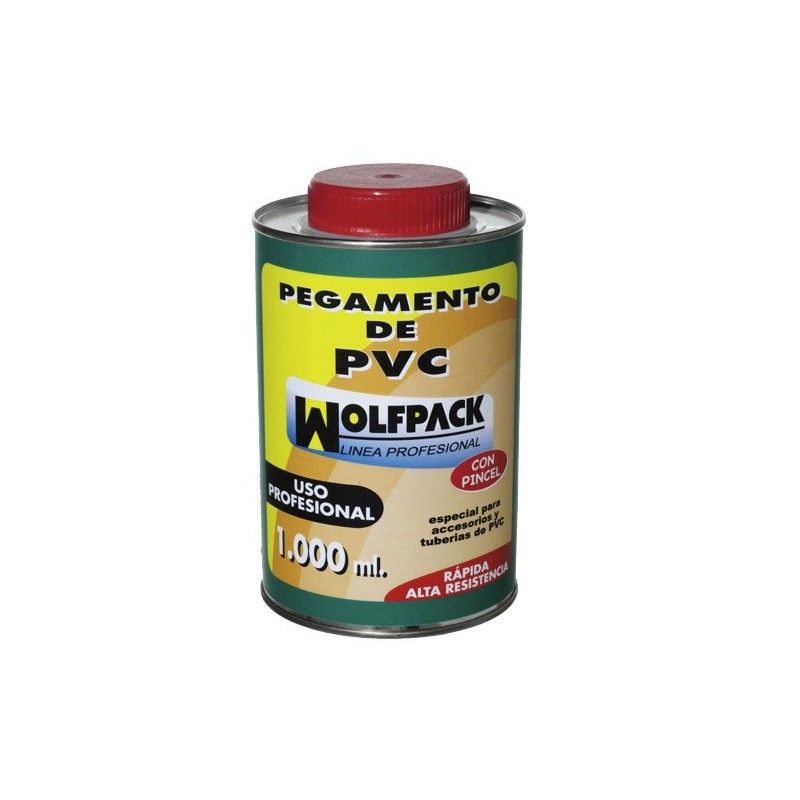 Pegamento Pvc  Wolfpack  Con Pincel 1000 cm³