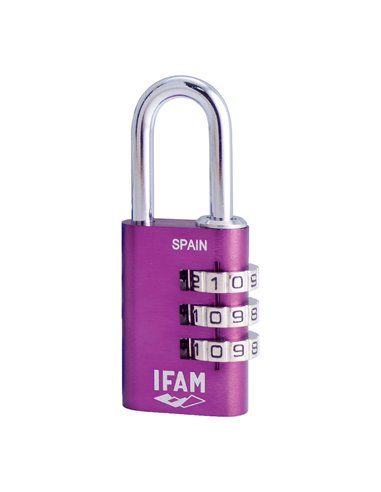 IFAM COL COMBI30 Cadeado Violeta 30mm Arco 5mm com Combinação