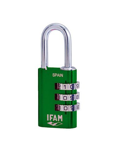 IFAM COL COMBI30 Cadeado Verde 30mm Arco 5mm com Combinação