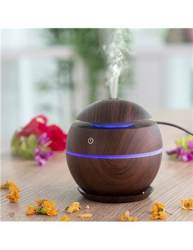 MINI HUMIDIFICADOR DIFUSOR DE AROMAS DARK WALNUT INNOVAGOODS