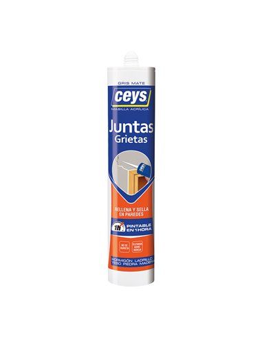 CEYS JUNTAS GRIETAS GRIS CARTUCHO 280ml 505601