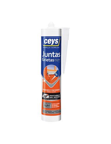 Selante Flexível para Juntas e Fissuras CEYS Cartucho Grande Branco 280ml 505608