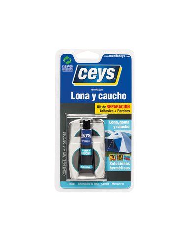 CEYS REPARADOR LONA Y CAUCHO BLISTER 6uds. 505017