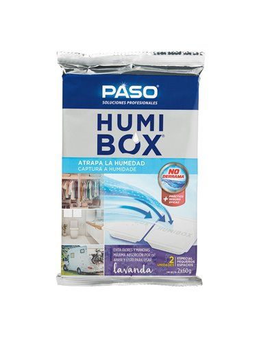 Lavanda Perfumada Anti-umidade Paso Humibox Dupla Ação 2x60g 704002