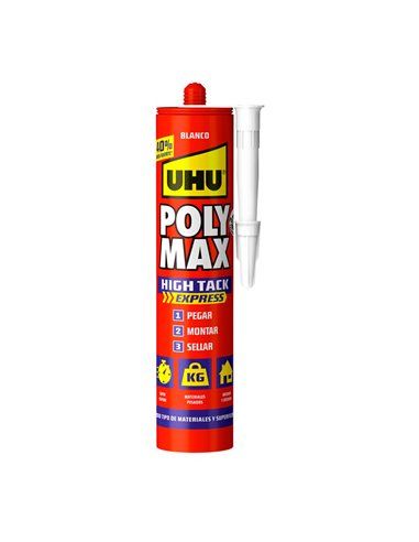 Adesivo UHU Poly Max High Tack Express - Branco 40% 440g 7000131