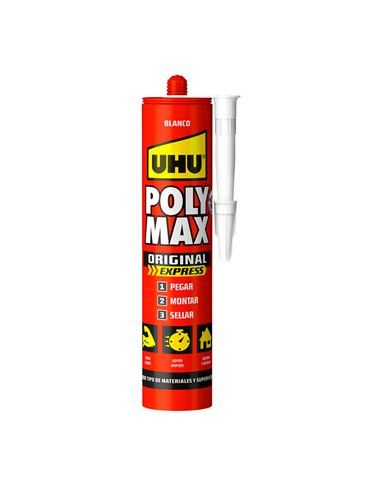 Adesivo UHU Poly Max Express - Branco 425g 6310630