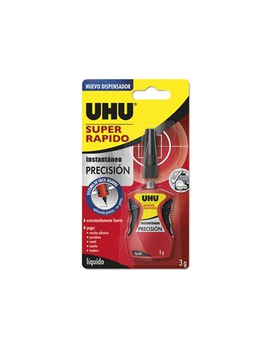 UHU SUPER RÁPIDO PRECISIÓN (LÍQUIDO) 3g REF. 36566