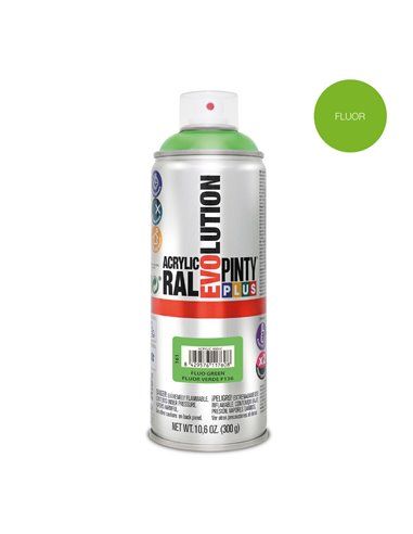 PINTURA EN SPRAY PINTYPLUS EVOLUTION 520CC  FLUOR.VERDE F136