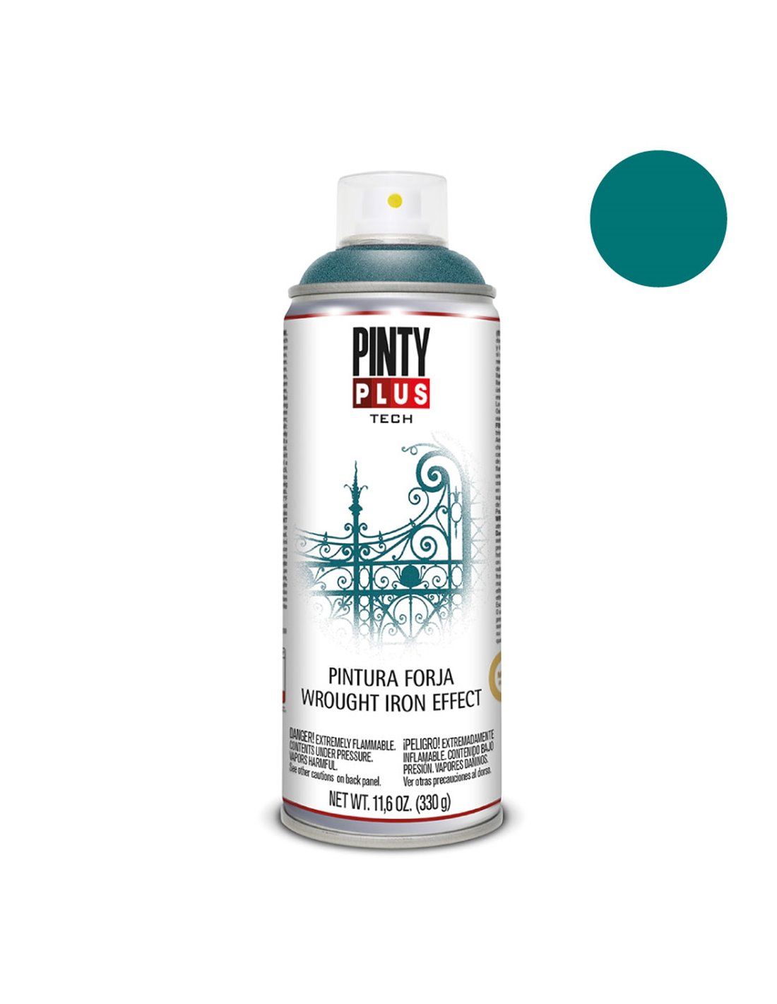 Pintura verde hoja brillante spray 200ml PintyPlus