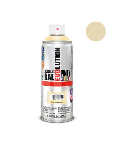 PINTURA EN SPRAY PINTYPLUS EVOLUTION 520CC RAL 1014 MARFIL