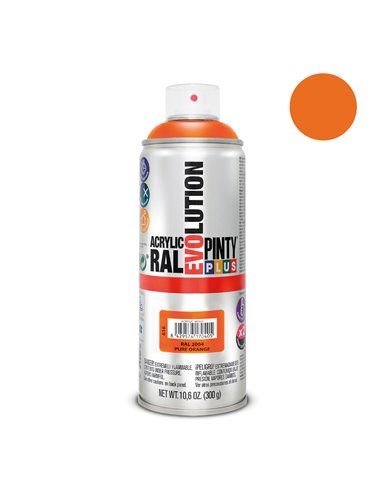 PINTURA EN SPRAY PINTYPLUS EVOLUTION 520CC RAL 2004 NARANJA PURO