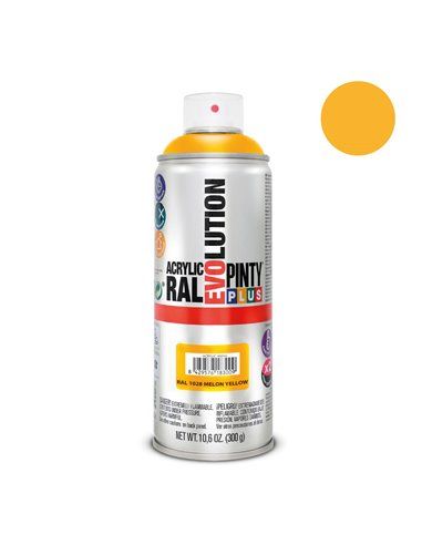 PINTURA EN SPRAY PINTYPLUS EVOLUTION 520CC RAL 1028 AMARILLO MELÓN