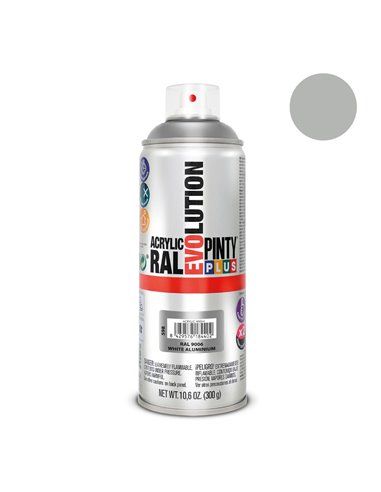 PINTURA EN SPRAY PINTYPLUS EVOLUTION 520CC RAL 9006 ALUMINIO BLANCO