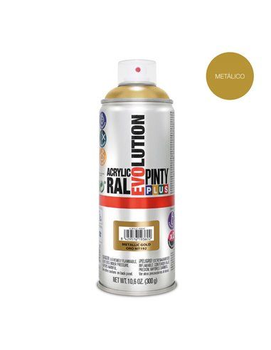 PINTURA EN SPRAY PINTYPLUS EVOLUTION METALIZADA 520CC ORO MT192