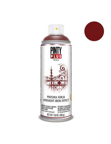 Tinta Efeito Forjamento PintyPlus Tech - Spray Vermelho Intenso 520cc FJ825