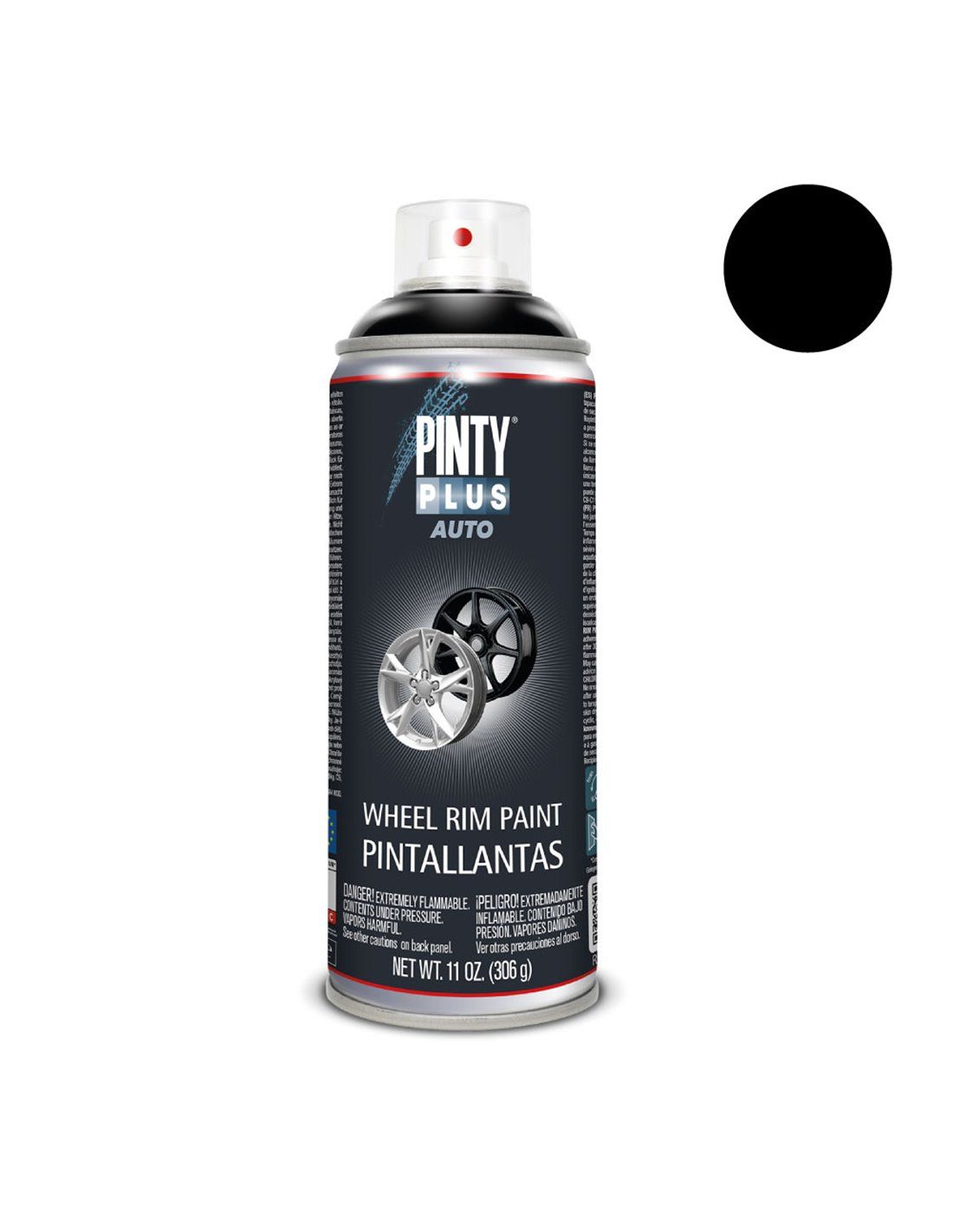 Vernice spray per auto Pintyplus 520cc cerchi speciali l104 nera