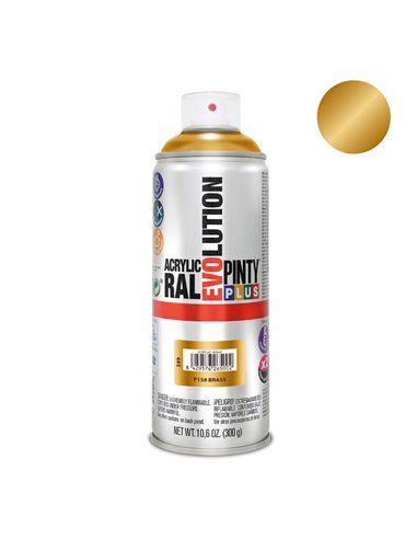 Tinta spray PintyPlus Evolution - latão brilhante 520cc P158