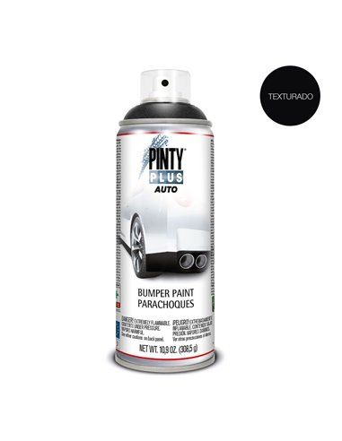 PintyPlus Auto Bumper Paint - Spray Preto Texturizado 520cc BT104